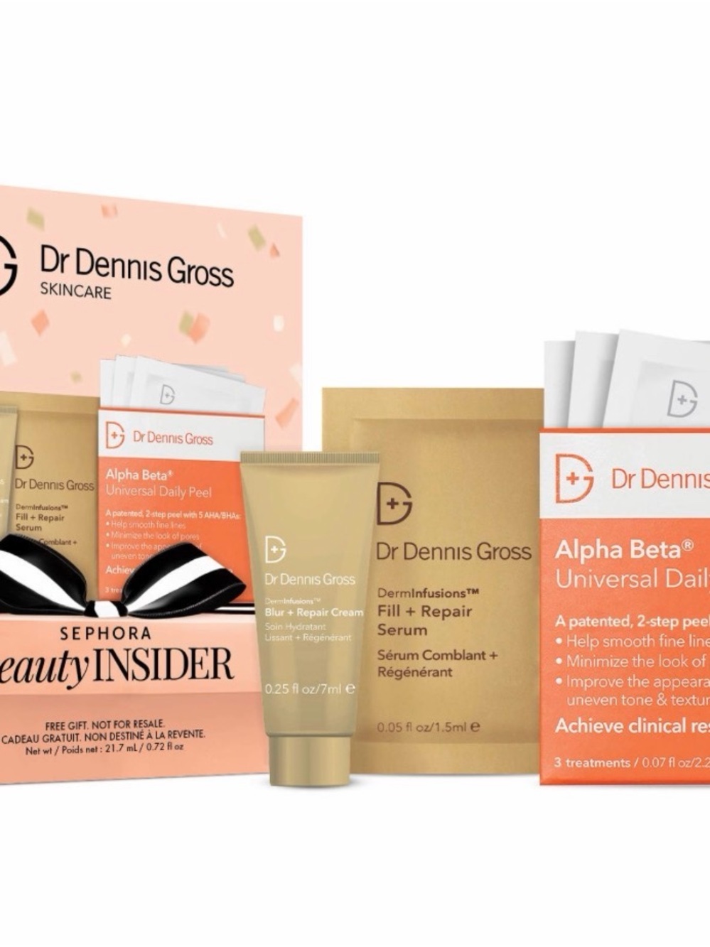Dr Dennis Gross Peach & Gold Alpha Beta Peel Travel Set